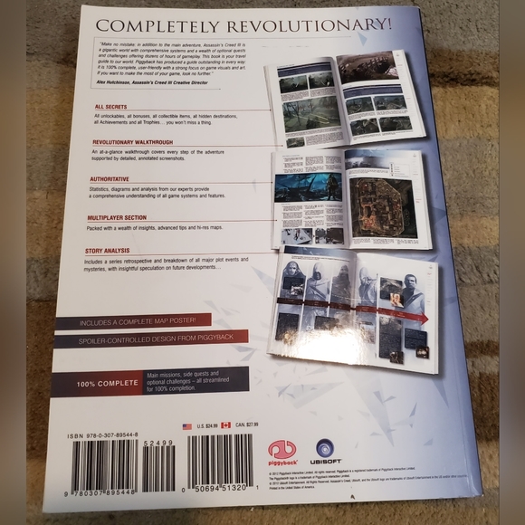 Assassin's Creed III Piggyback The Complete Official Guide Strategy book - Picture 3 of 6